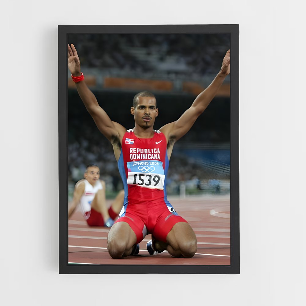 Poster Felix Sanchez – affiche Athlétisme (vue 2)